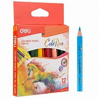 Deli 12 Color Pencil Half