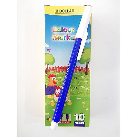 Dollar Blue Marker 10pcs Box