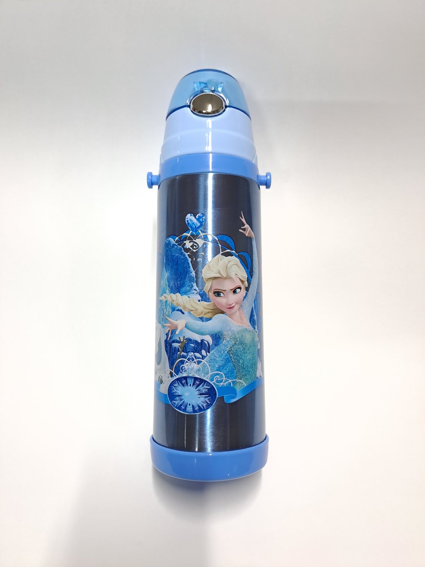 Character Metal Bottle with Straw